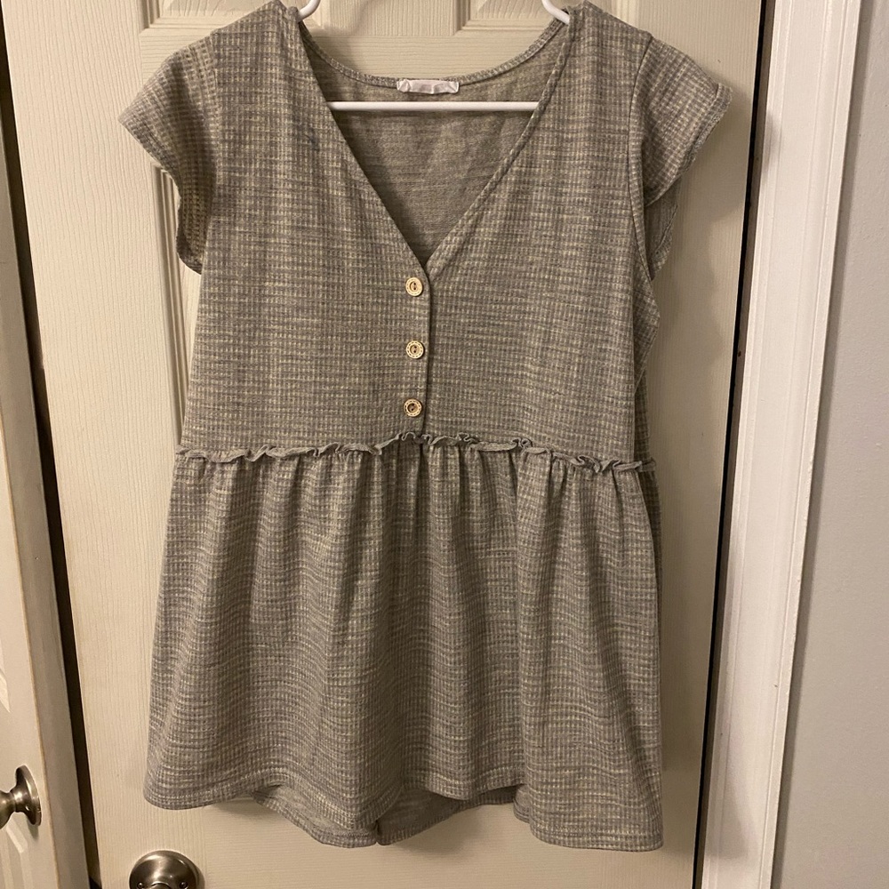 Waffle Knit Maternity Shirt